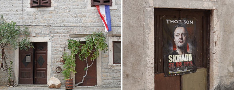 oude gebouwen in skradin