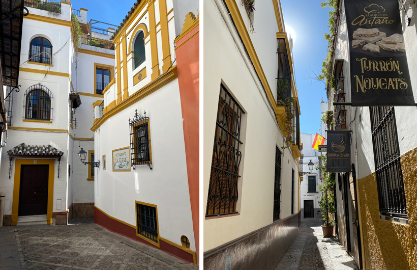 smalle steegjes in sevilla