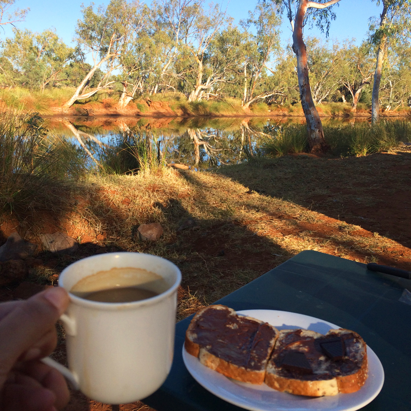 ontbijt in emu creek