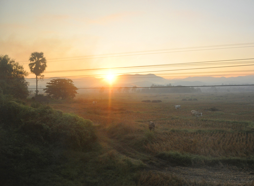 aankomst met nachttrein in Chiang Mai