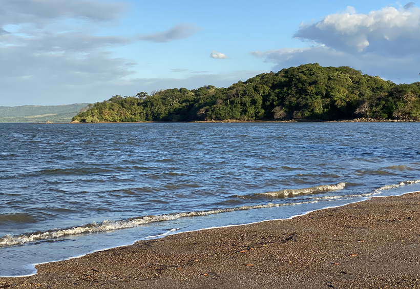 Playa Coyoteros zee strand en wind