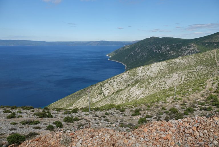 kale westkust van Cres